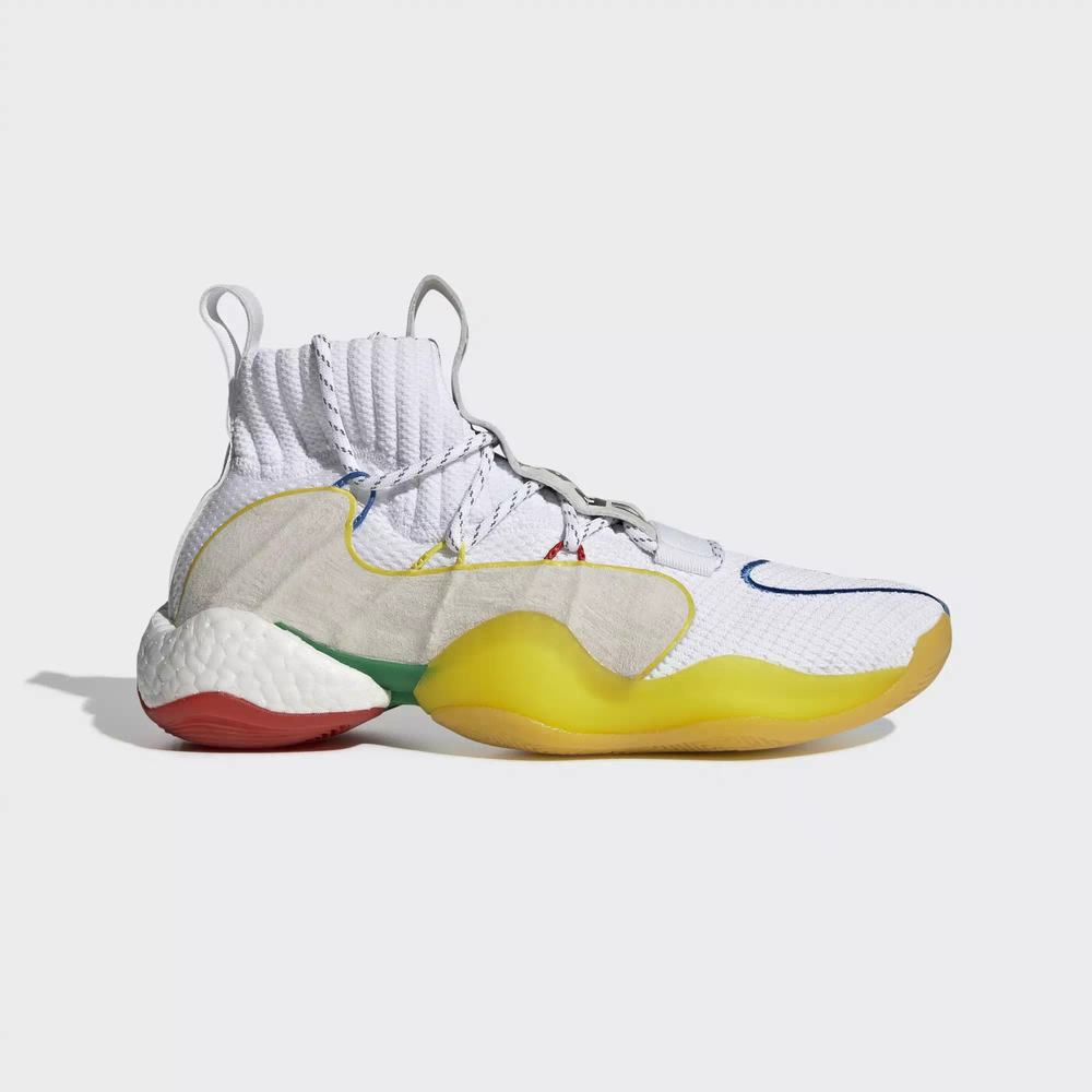 Adidas Pharrell Williams Crazy BYW LVL X Tenis Blancos Para Hombre (MX-55382)